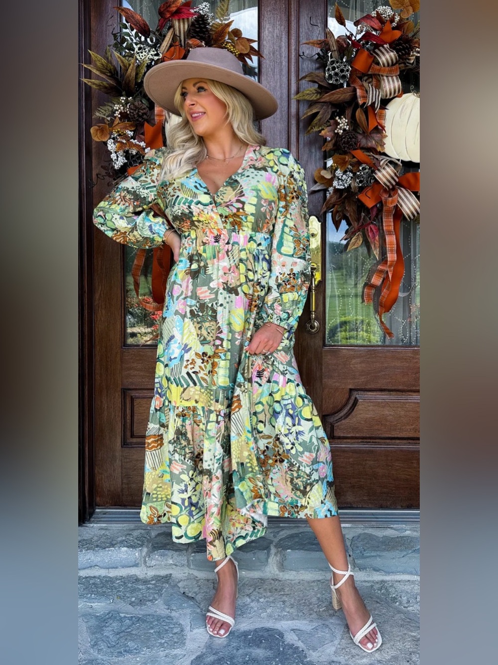 Whispering Meadow Maxi Dress by Meet Me In Santorini